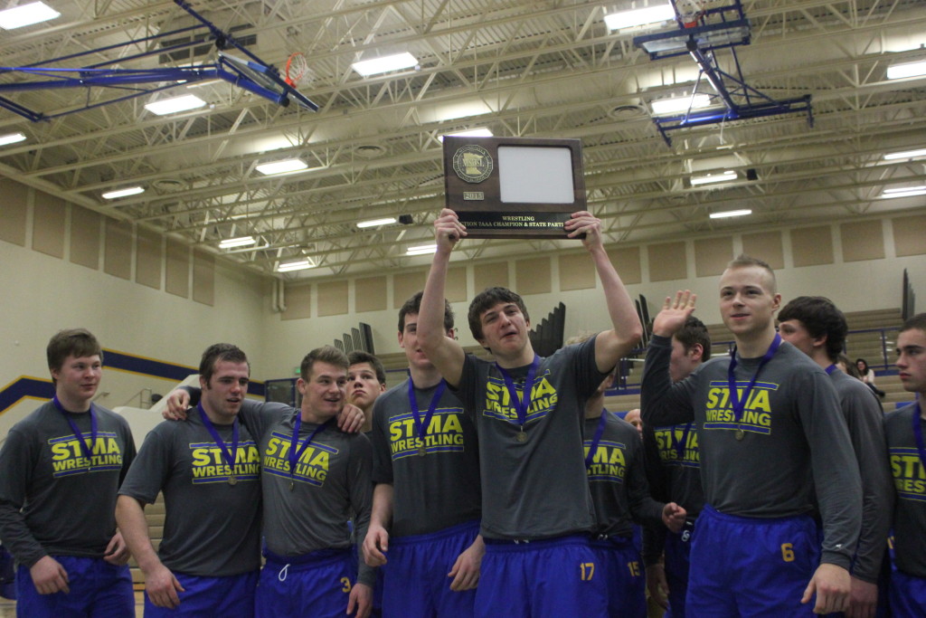 St. Michael-Albertville Wrestling Cruises to Section Team Title - North