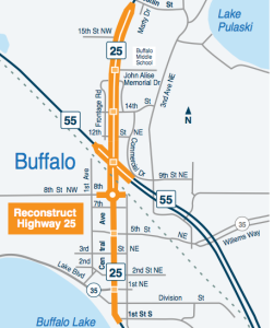 The downtown Buffalo highway improvement project is set to roll out in August. An open house is scheduled for later this week. 